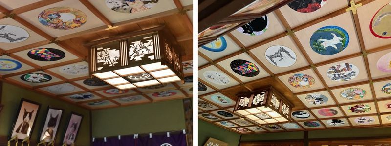 trần nhà trang trí họa tiết mèo trần nhà trang trí họa tiết mèo